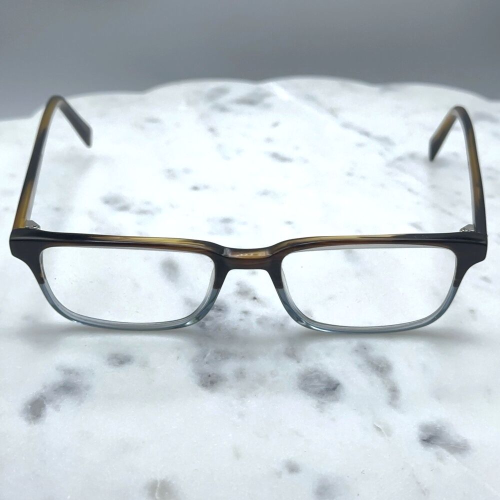 Warby Parker Wilkie 325 Tortoise Transparent Blue Rectangular Frames 50-18-145